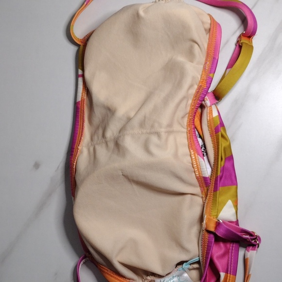 Kona Sol Pink Abstract swim top - Picture 5 of 5